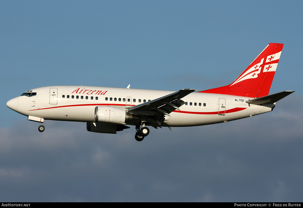 Aircraft Photo of 4L-TGI | Boeing 737-505 | Airzena - Georgian Airways | AirHistory.net #507509