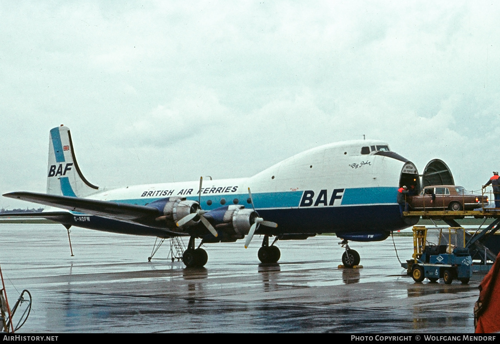 Aircraft Photo of G-AOFW | Aviation Traders ATL-98 Carvair | British Air Ferries - BAF | AirHistory.net #507520