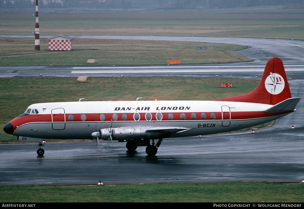 Aircraft Photo of G-BCZR | Vickers 838 Viscount | Dan-Air London | AirHistory.net #507523