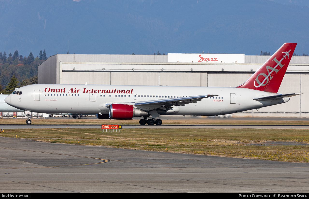 Aircraft Photo of N342AX | Boeing 767-328/ER | Omni Air International - OAI | AirHistory.net #507525