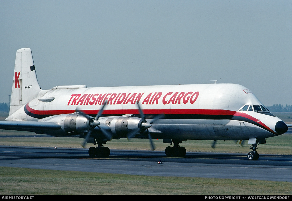 Aircraft Photo of N447T | Conroy CL-44-O Guppy | Transmeridian Air Cargo | AirHistory.net #507528