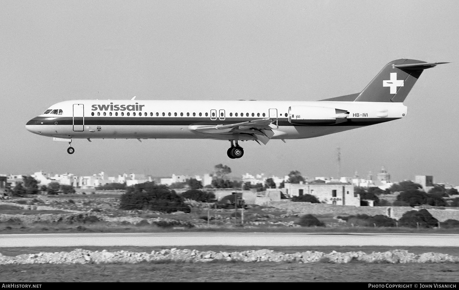 Aircraft Photo of HB-IVI | Fokker 100 (F28-0100) | Swissair | AirHistory.net #507566