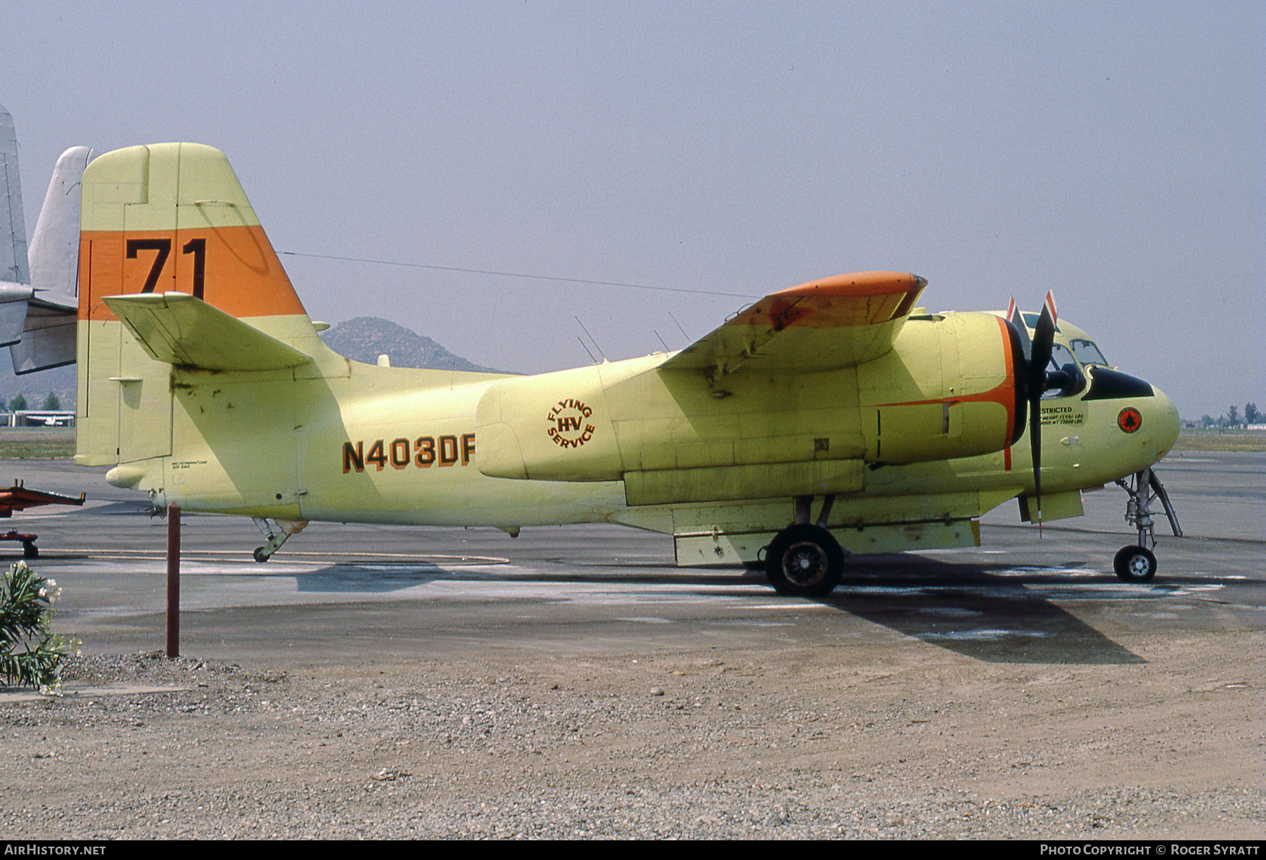 Aircraft Photo of N403DF | Grumman S2F-1 Tracker | Hemet Valley Flying Service | AirHistory.net #507580