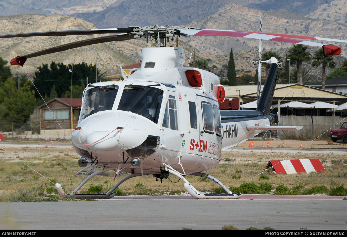 Aircraft Photo of D-HAFW | Bell 412SP | Generalitat Valenciana | AirHistory.net #507600