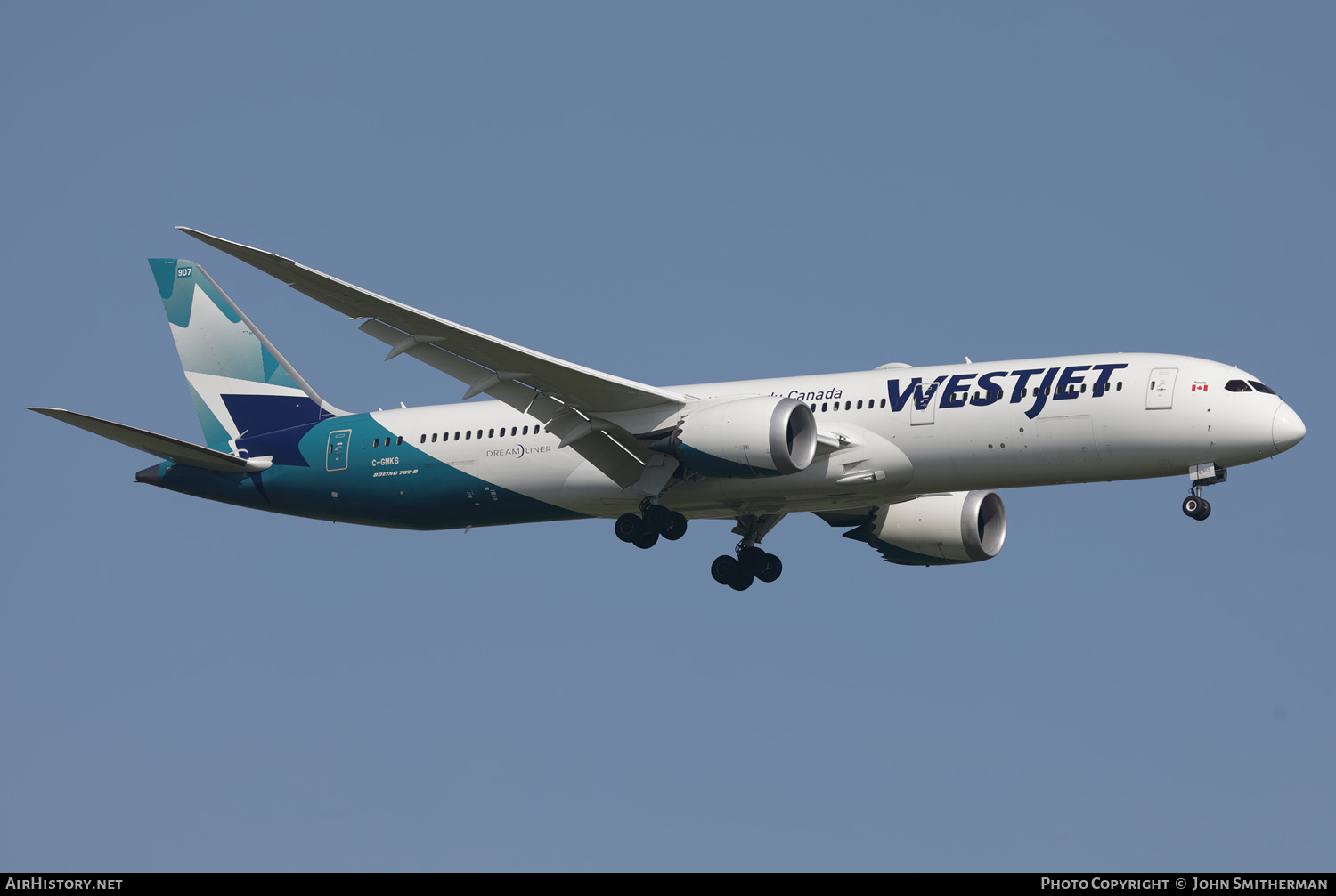 Aircraft Photo of C-GMKS | Boeing 787-9 Dreamliner | WestJet | AirHistory.net #507624