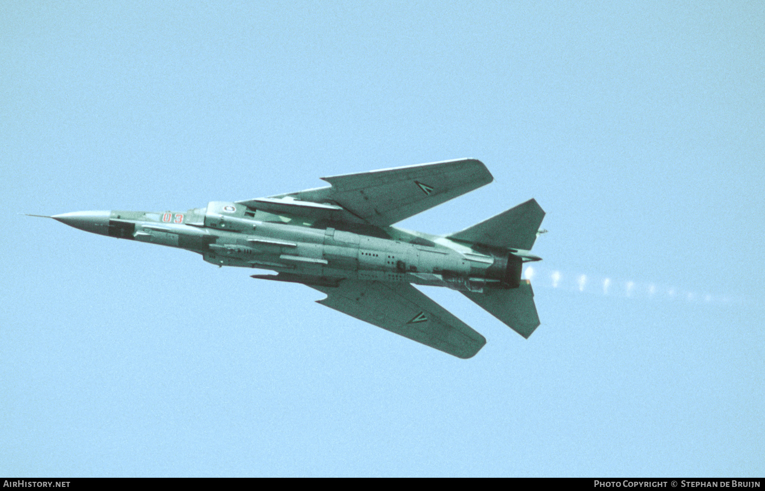 Aircraft Photo of 03 red | Mikoyan-Gurevich MiG-23MF | Hungary - Air Force | AirHistory.net #507627