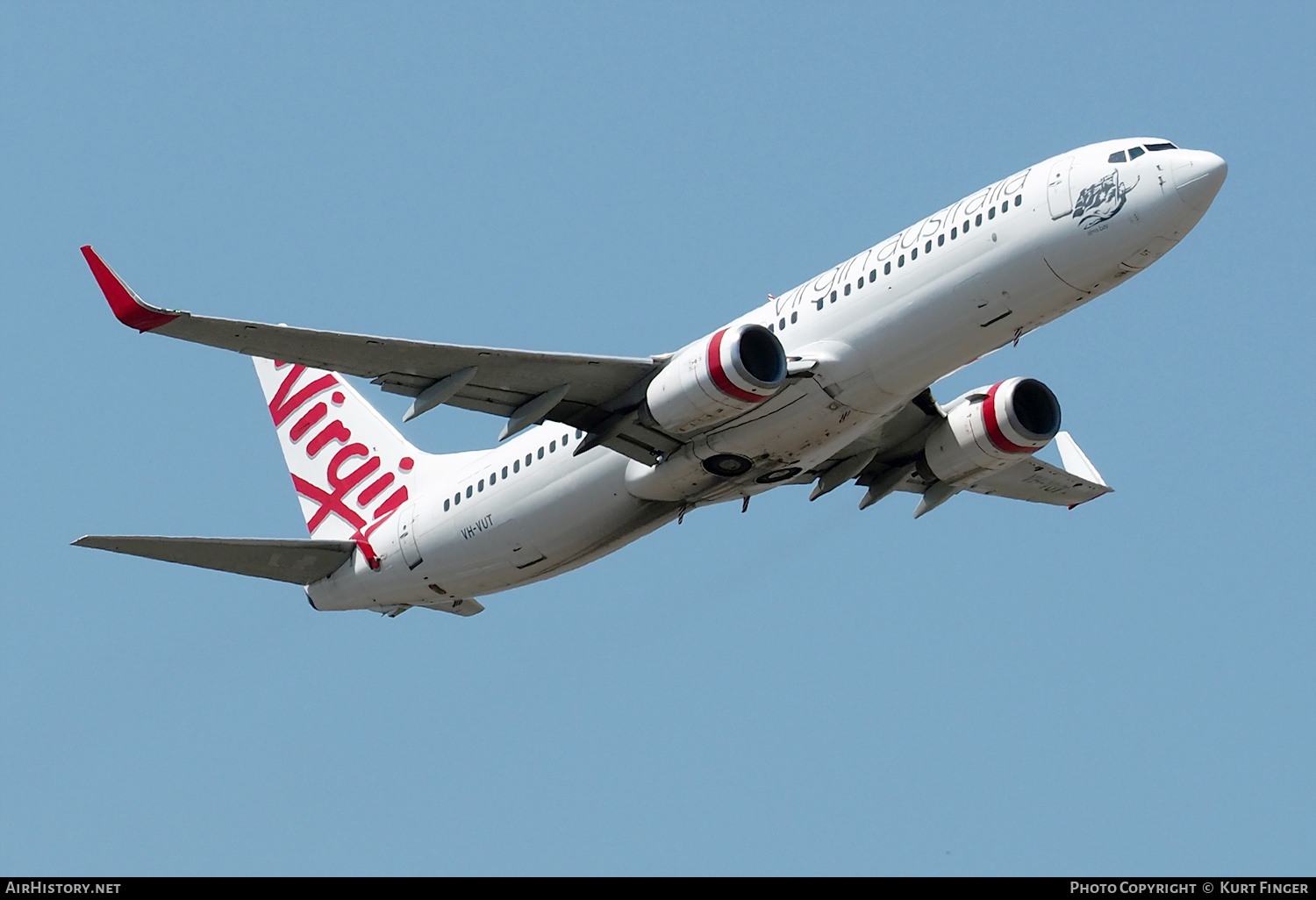 Aircraft Photo of VH-VUT | Boeing 737-8FE | Virgin Australia Airlines | AirHistory.net #507630