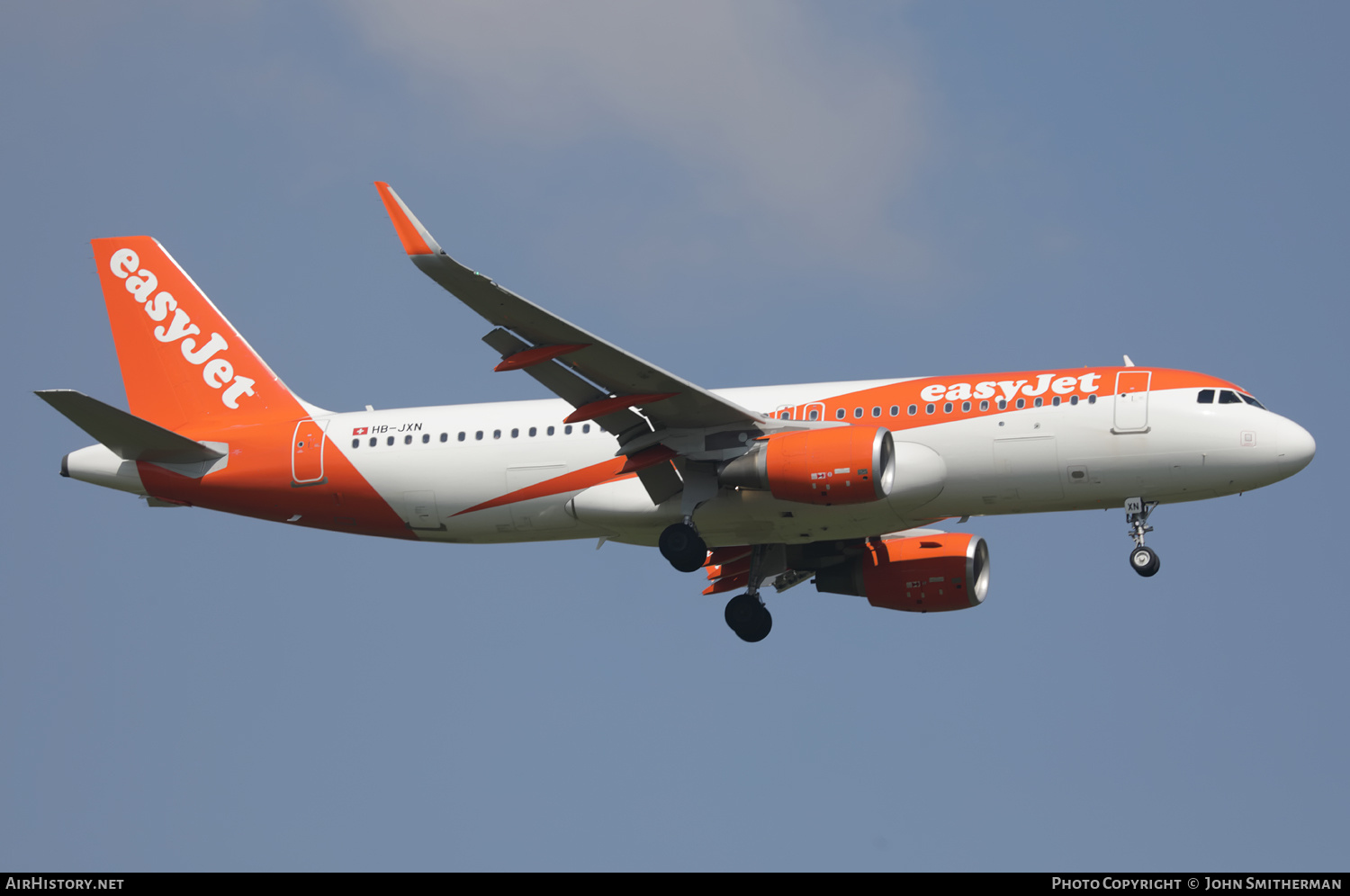 Aircraft Photo of HB-JXN | Airbus A320-214 | EasyJet | AirHistory.net #507659