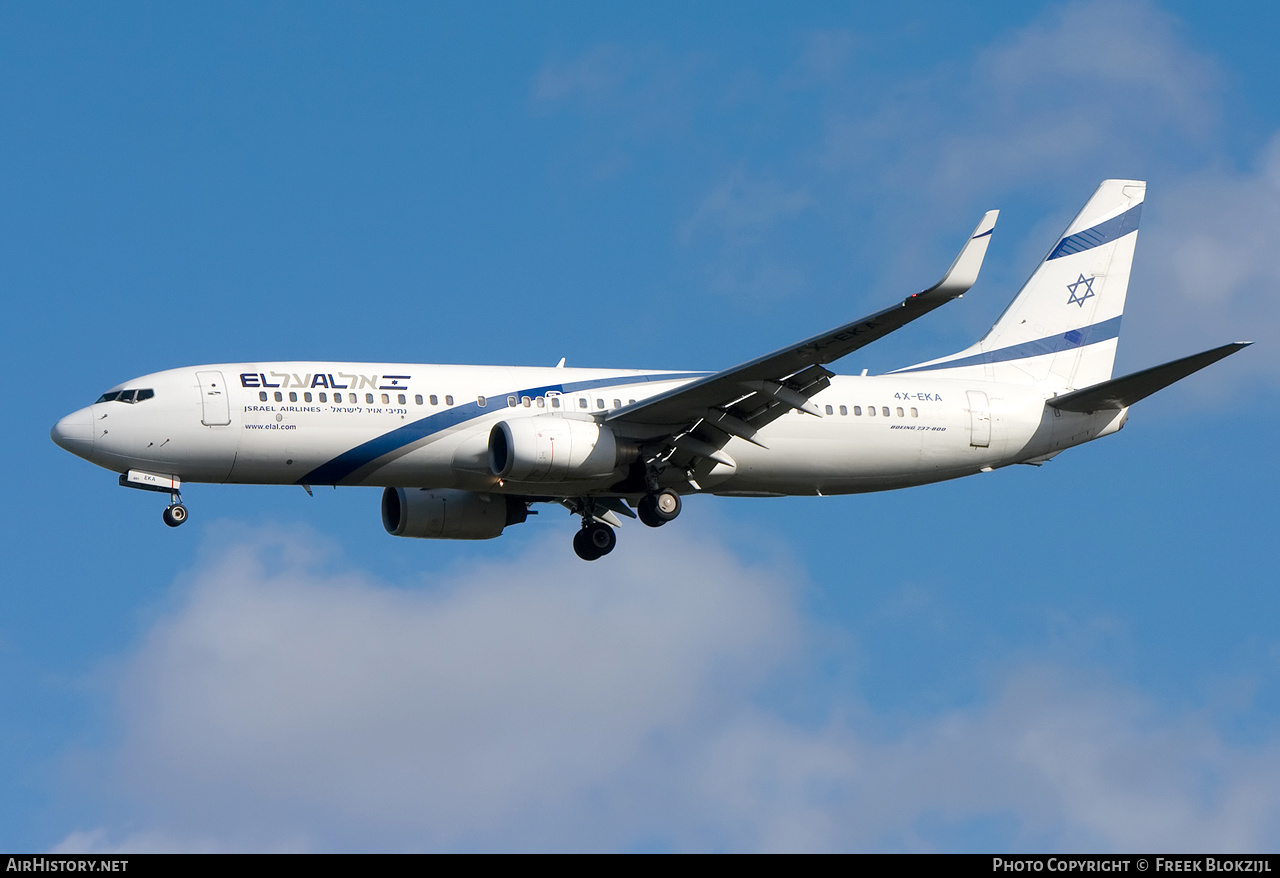 Aircraft Photo of 4X-EKA | Boeing 737-858 | El Al Israel Airlines | AirHistory.net #507727