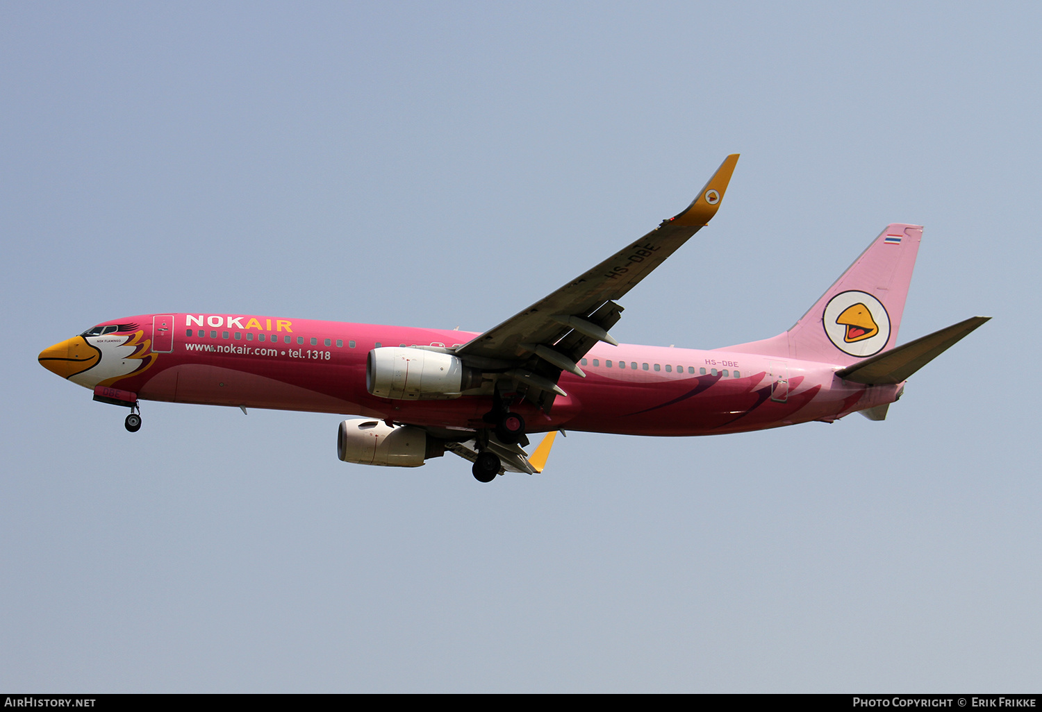 Aircraft Photo of HS-DBE | Boeing 737-83N | Nok Air | AirHistory.net #507728