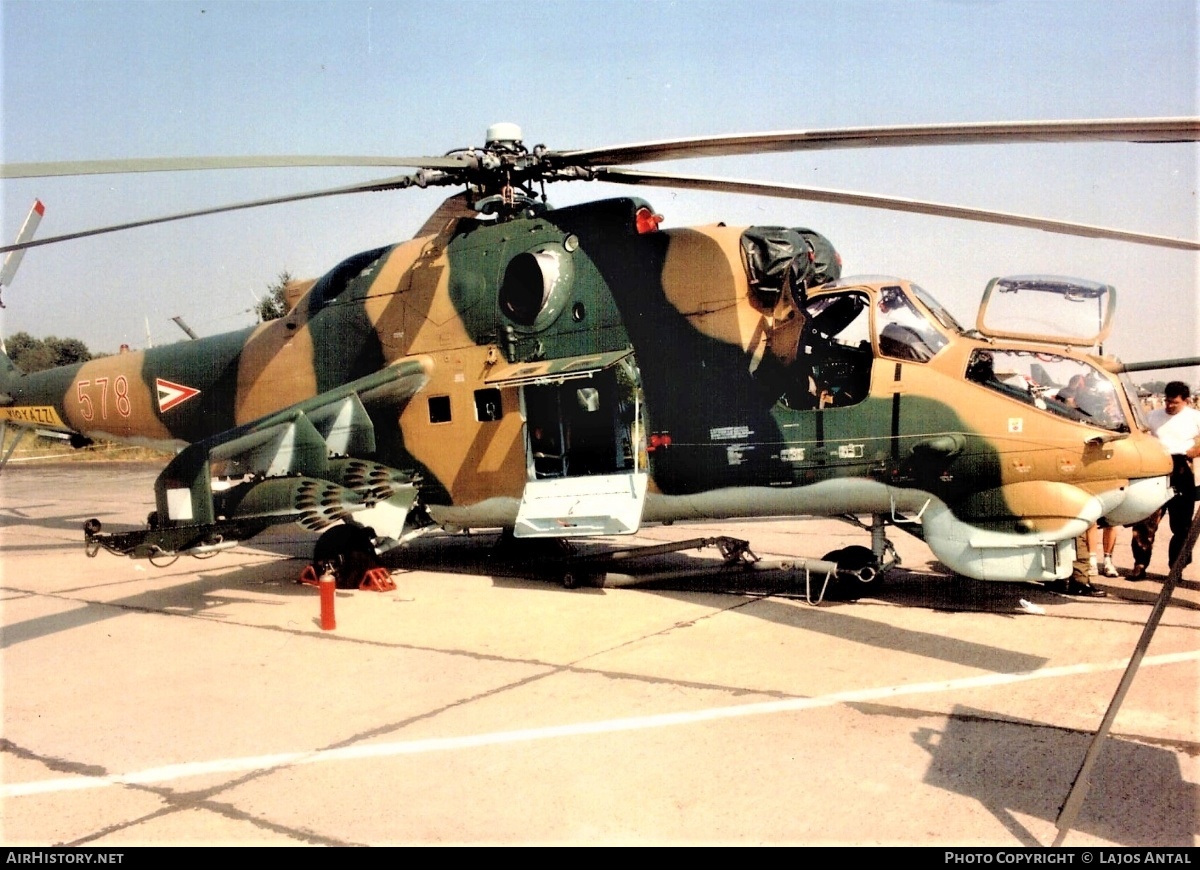 Aircraft Photo of 578 | Mil Mi-24D | Hungary - Air Force | AirHistory.net #507742