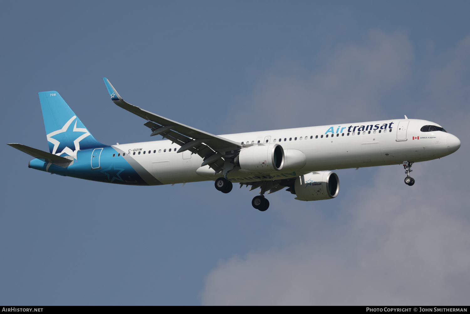 Aircraft Photo of C-GOIW | Airbus A321-271NX | Air Transat | AirHistory.net #507748