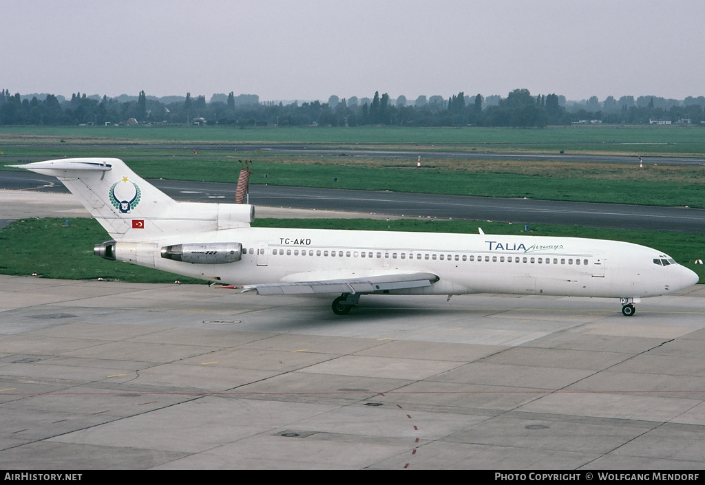 Aircraft Photo of TC-AKD | Boeing 727-2H9/Adv | Talia Havayollari - Talia Airways | AirHistory.net #507782