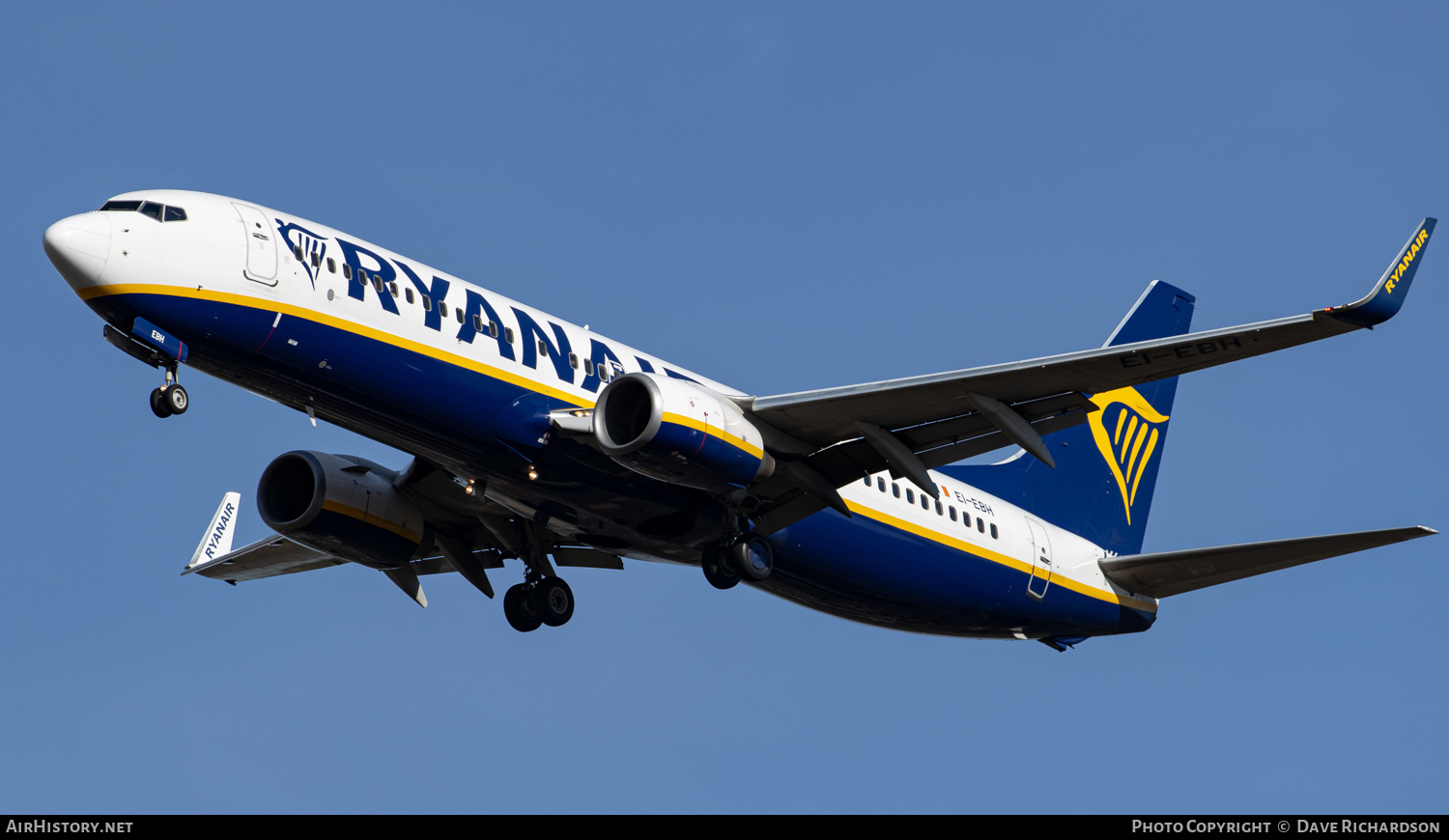 Aircraft Photo of EI-EBH | Boeing 737-8AS | Ryanair | AirHistory.net #507843