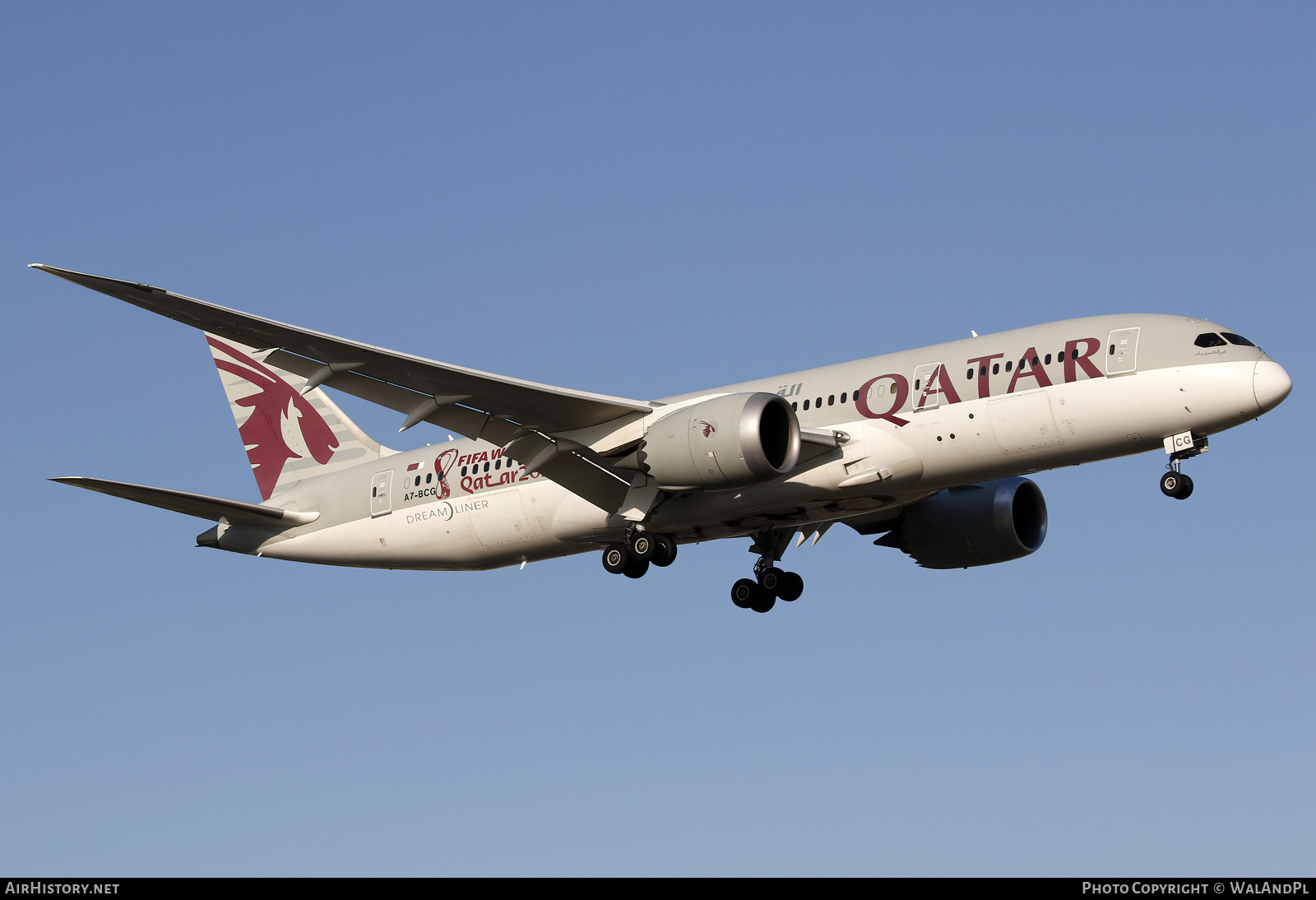 Aircraft Photo of A7-BCG | Boeing 787-8 Dreamliner | Qatar Airways | AirHistory.net #507881