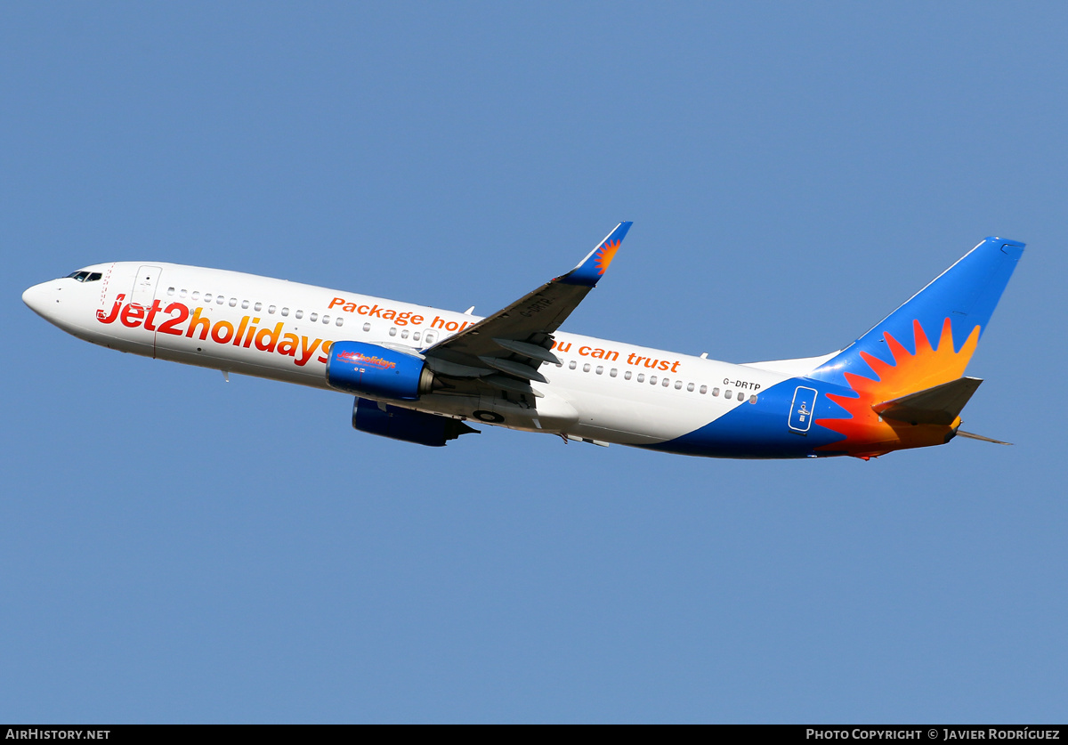 Aircraft Photo of G-DRTP | Boeing 737-8AL | Jet2 Holidays | AirHistory.net #507906