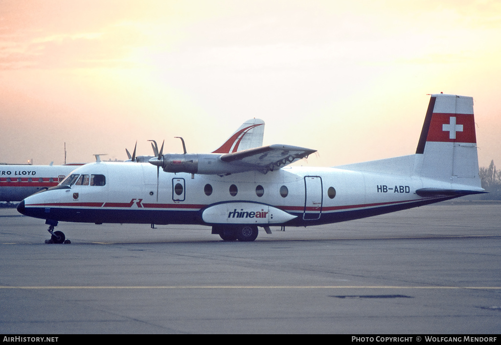 Aircraft Photo of HB-ABD | Aerospatiale N-262A | Rhineair | AirHistory.net #507907