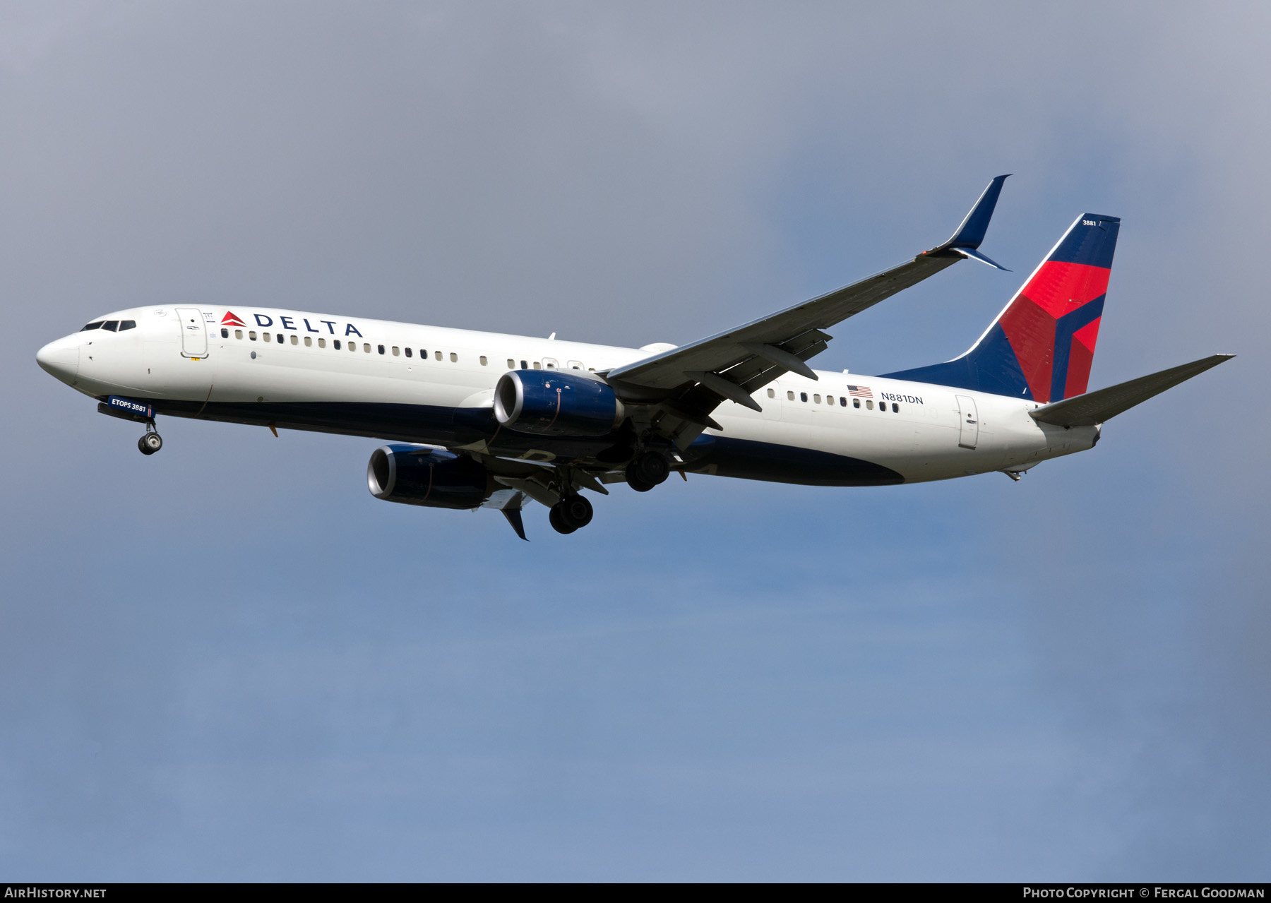 Aircraft Photo of N881DN | Boeing 737-832 | Delta Air Lines | AirHistory.net #507910