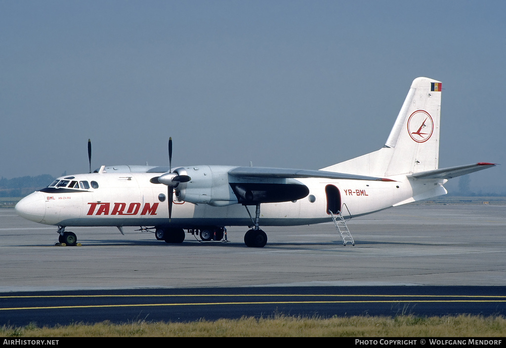 Aircraft Photo of YR-BML | Antonov An-24RV | TAROM - Transporturile Aeriene Române | AirHistory.net #507911