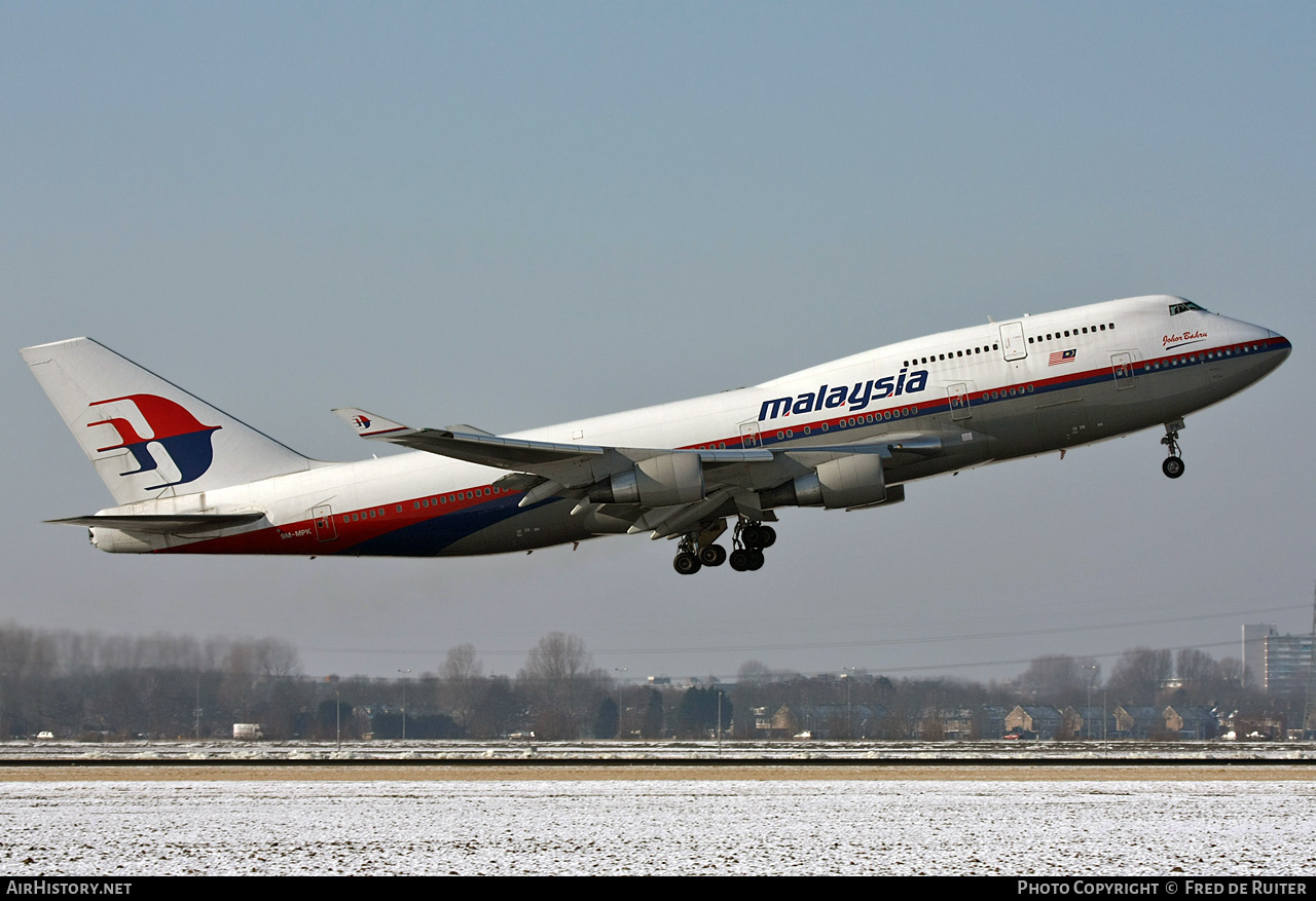 Aircraft Photo of 9M-MPK | Boeing 747-4H6 | Malaysia Airlines | AirHistory.net #507943