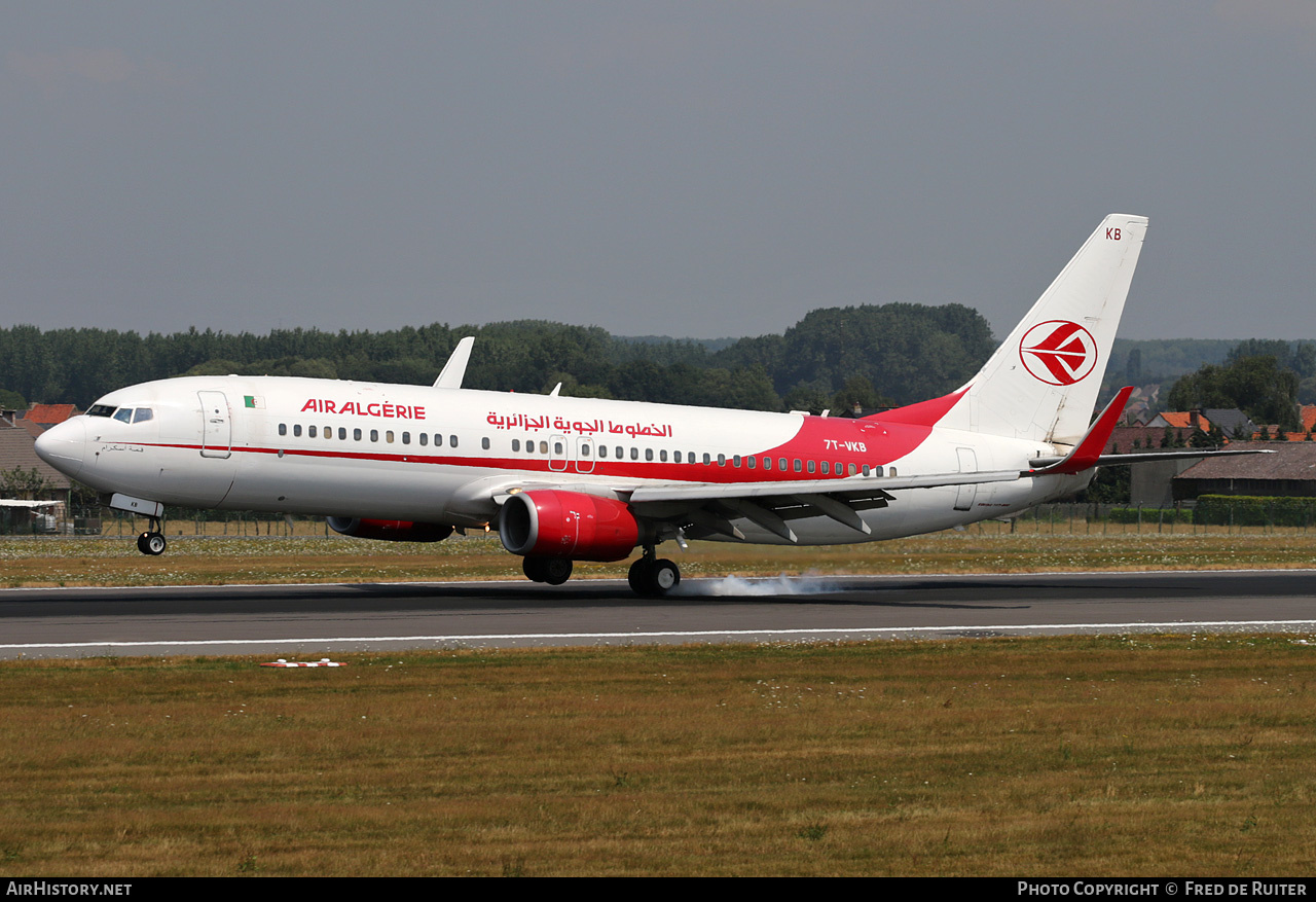 Aircraft Photo of 7T-VKB | Boeing 737-8D6 | Air Algérie | AirHistory.net #507954