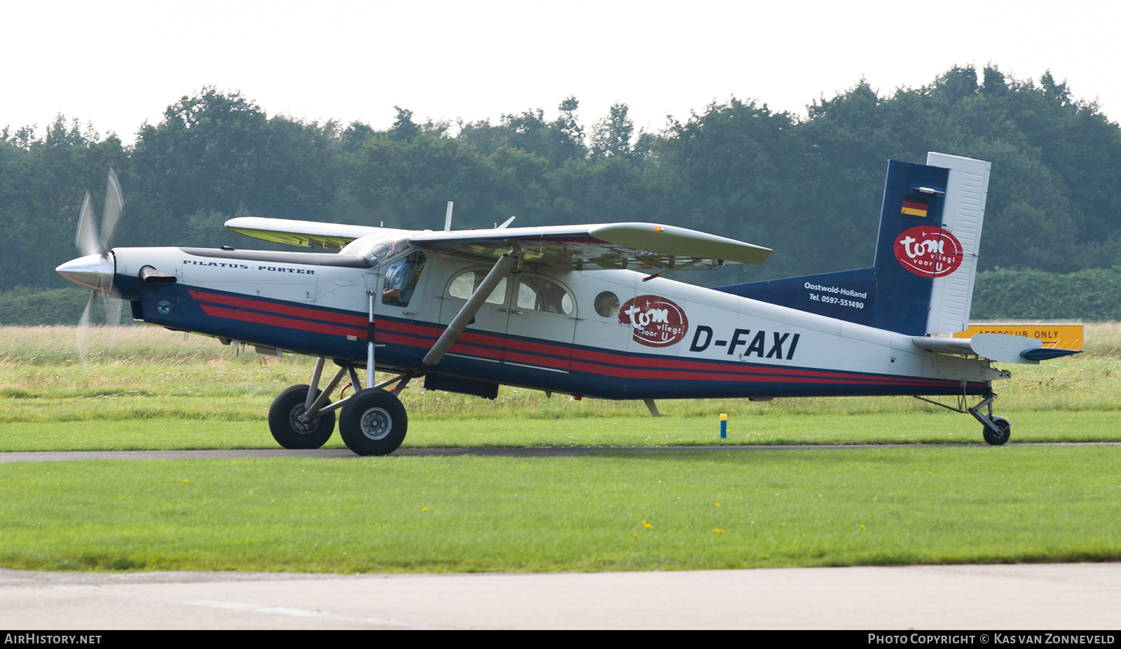 Aircraft Photo of D-FAXI | Pilatus PC-6/B2-H4 Turbo Porter | Vliegbedrijf Tom van der Meulen | AirHistory.net #508037