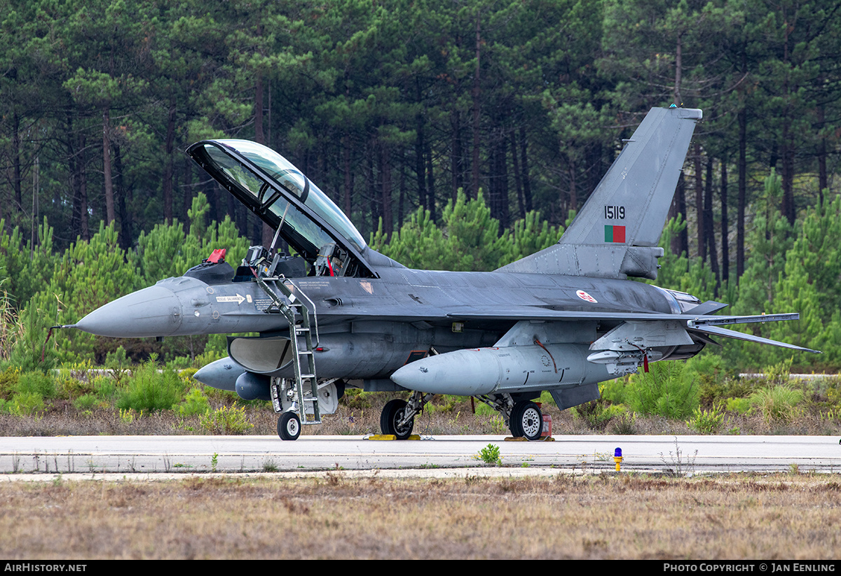 Aircraft Photo of 15119 | General Dynamics F-16BM Fighting Falcon | Portugal - Air Force | AirHistory.net #508148