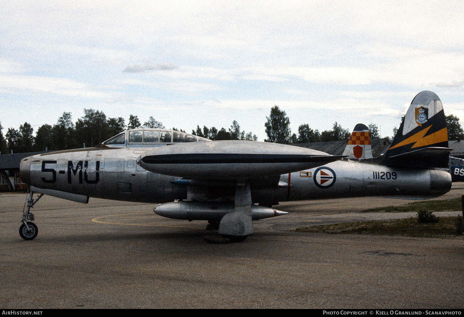 Aircraft Photo of 111209 / 51-11209 | Republic F-84G Thunderjet | Norway - Air Force | AirHistory.net #508150