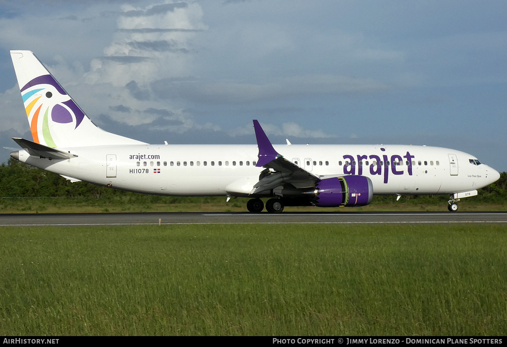 Aircraft Photo of HI1078 | Boeing 737-8 Max 8 | Arajet | AirHistory.net #508151
