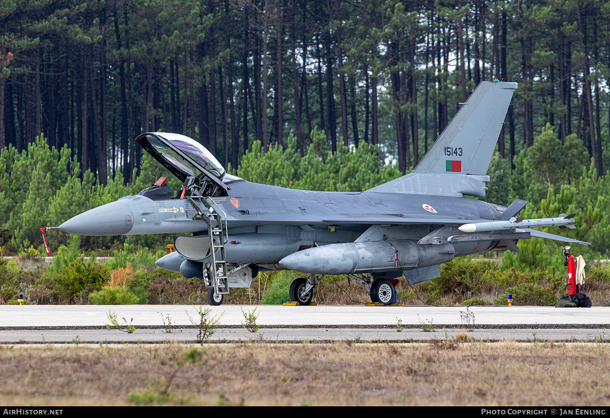 Aircraft Photo of 15143 | General Dynamics F-16AM Fighting Falcon | Portugal - Air Force | AirHistory.net #508153