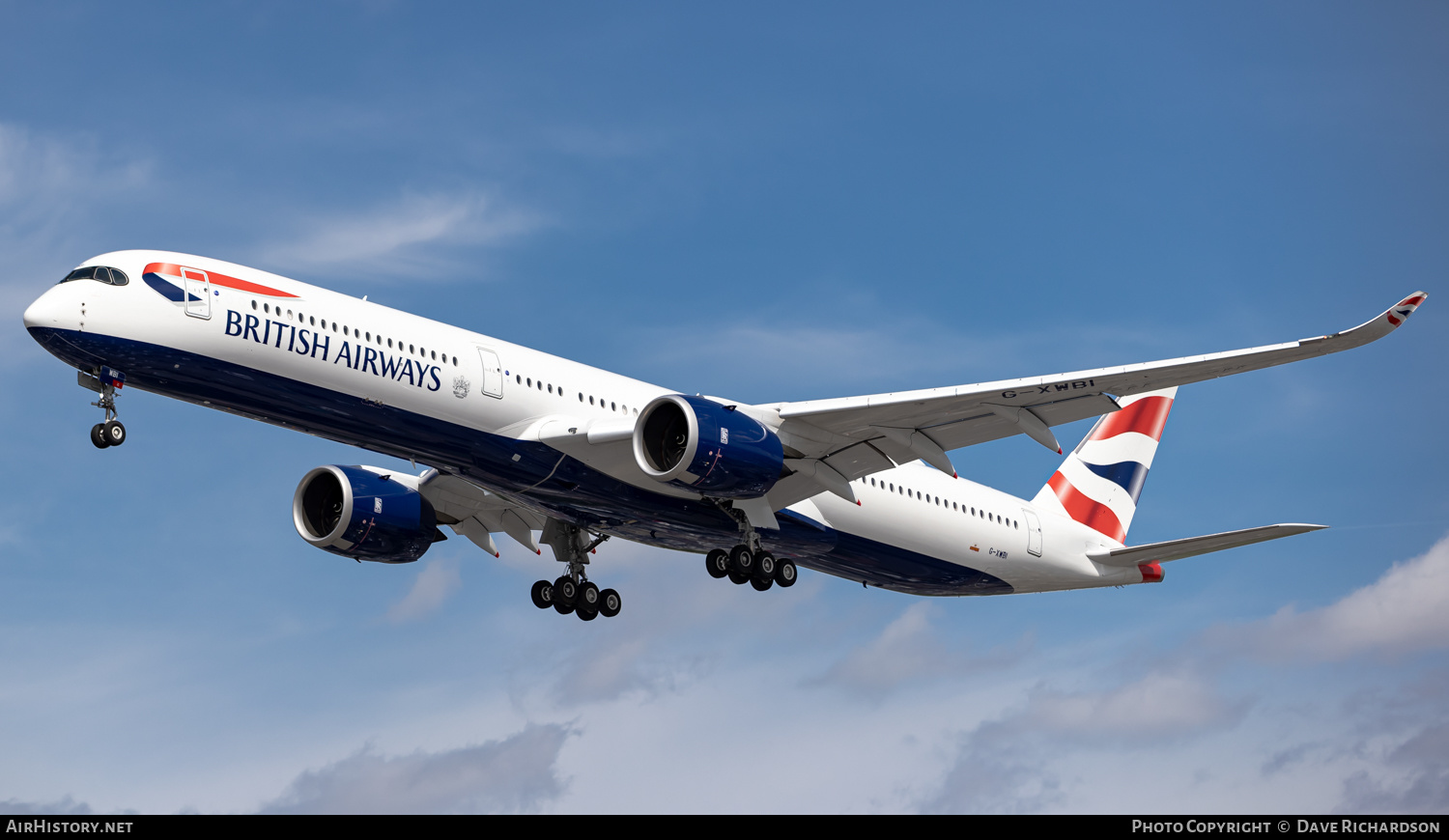 Aircraft Photo of G-XWBI | Airbus A350-1041 | British Airways | AirHistory.net #508177