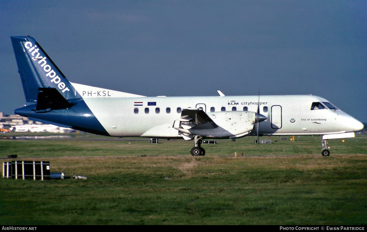 Aircraft Photo of PH-KSL | Saab 340B | KLM Cityhopper | AirHistory.net #508238