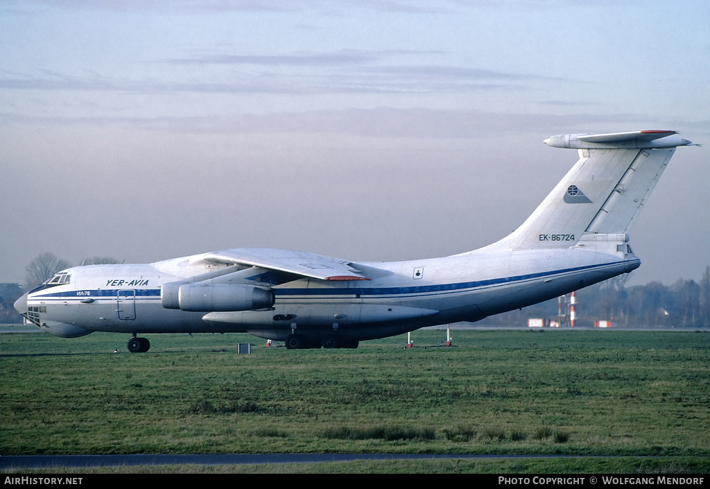 Aircraft Photo of EK-86724 | Ilyushin Il-76 | Yer-Avia | AirHistory.net #508251