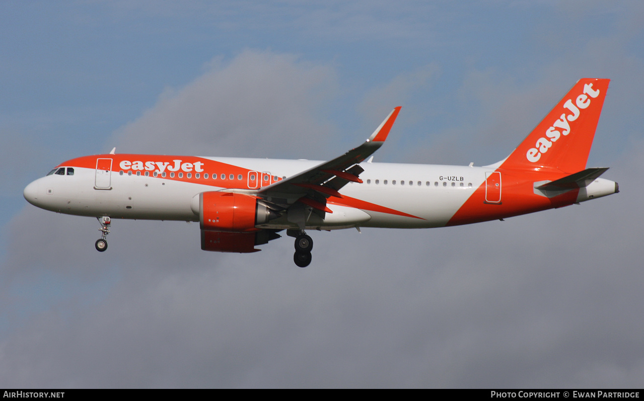 Aircraft Photo of G-UZLB | Airbus A320-251N | EasyJet | AirHistory.net #508277