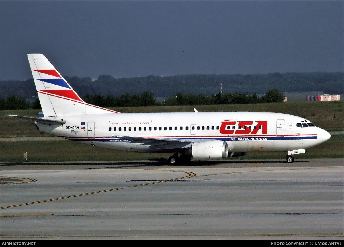 Aircraft Photo of OK-CGH | Boeing 737-55S | ČSA - Czech Airlines | AirHistory.net #508290