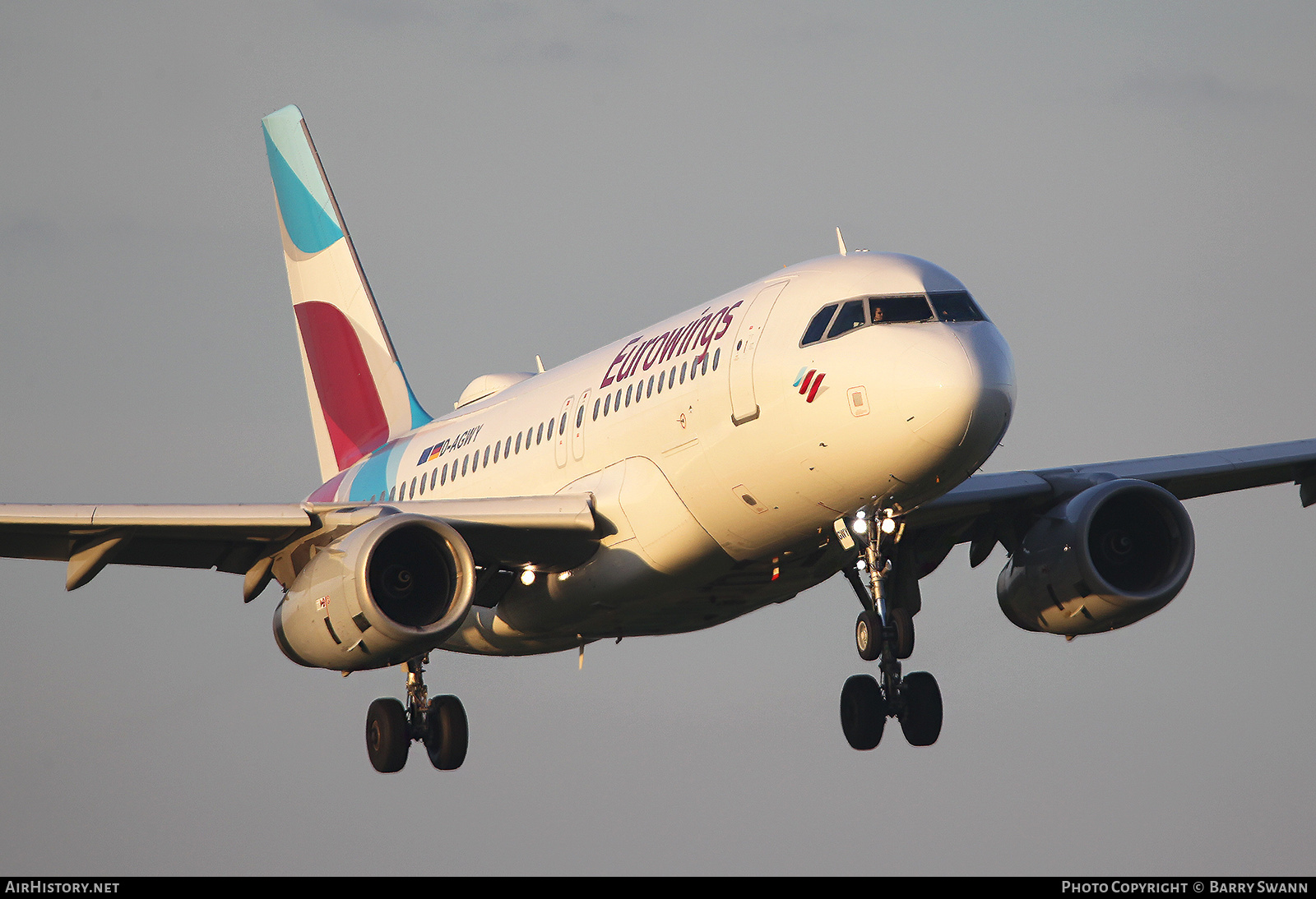 Aircraft Photo of D-AGWY | Airbus A319-132 | Eurowings | AirHistory.net #508356