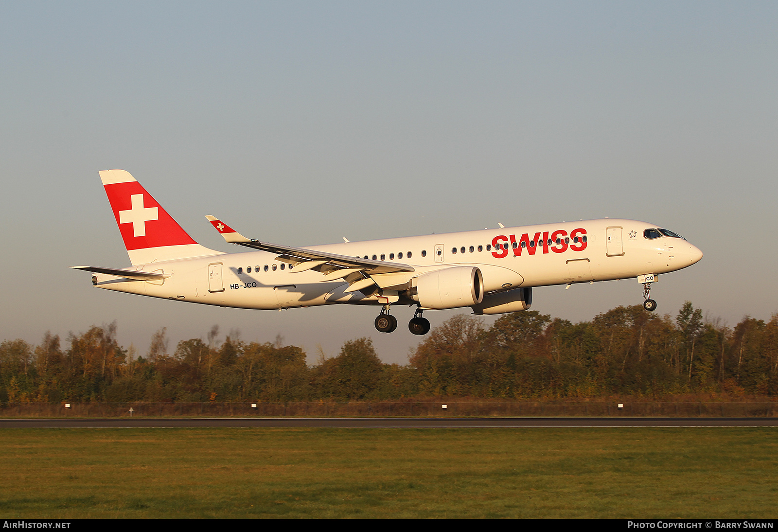 Aircraft Photo of HB-JCO | Bombardier CSeries CS300 (BD-500-1A11) | Swiss International Air Lines | AirHistory.net #508359
