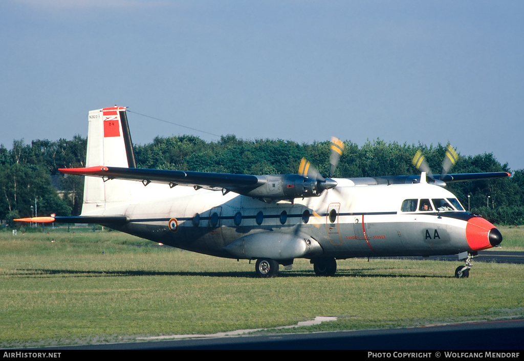 Aircraft Photo of 64 | Nord 262D | France - Air Force | AirHistory.net #508404