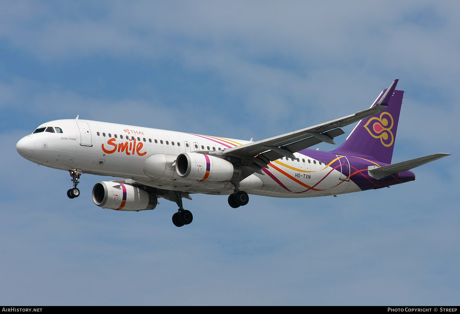 Aircraft Photo of HS-TXN | Airbus A320-232 | Thai Smile | AirHistory.net #508456