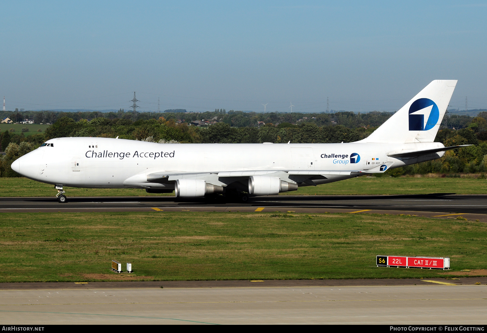 Aircraft Photo of OO-ACF | Boeing 747-4EVF/ER | Challenge Airlines | AirHistory.net #508477