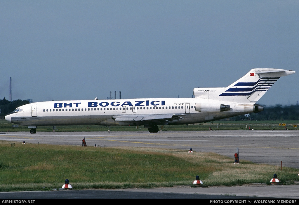 Aircraft Photo of TC-JFB | Boeing 727-264 | BHT - Boğaziçi Hava Taşımacılığı - Bosphorus Air Transport | AirHistory.net #508583