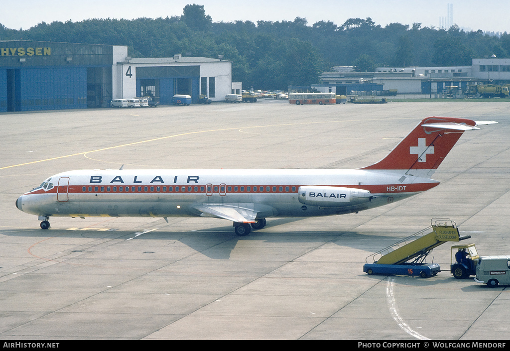 Aircraft Photo of HB-IDT | McDonnell Douglas DC-9-34 | Balair | AirHistory.net #508602