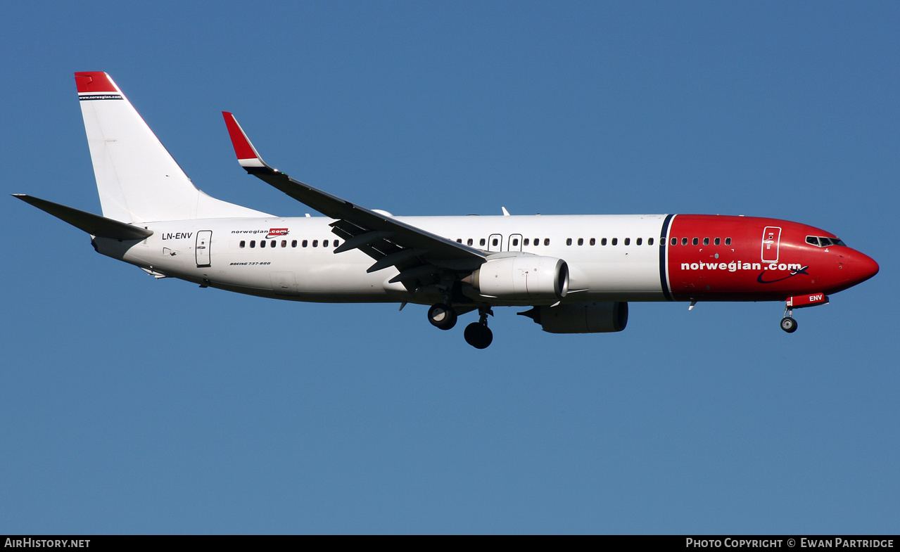 Aircraft Photo of LN-ENV | Boeing 737-8JP | Norwegian | AirHistory.net #508710