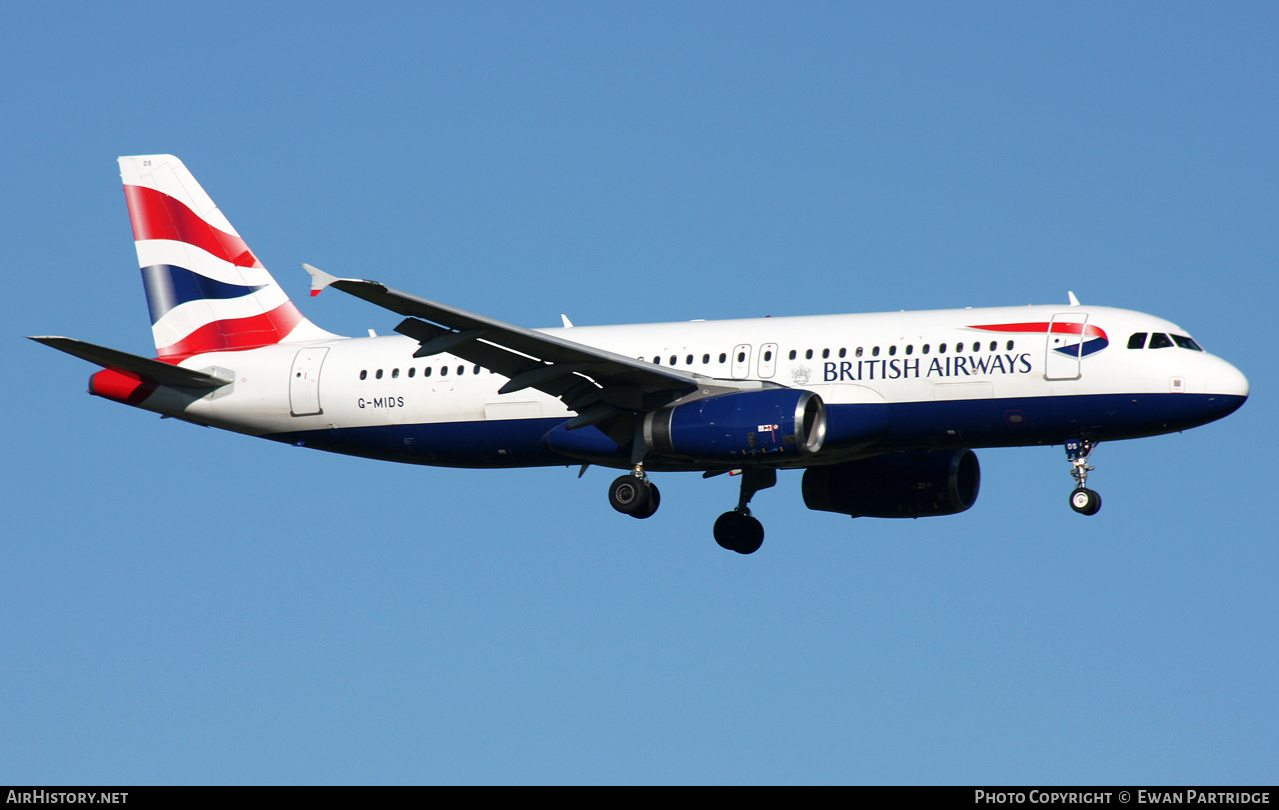 Aircraft Photo of G-MIDS | Airbus A320-232 | British Airways | AirHistory.net #508737