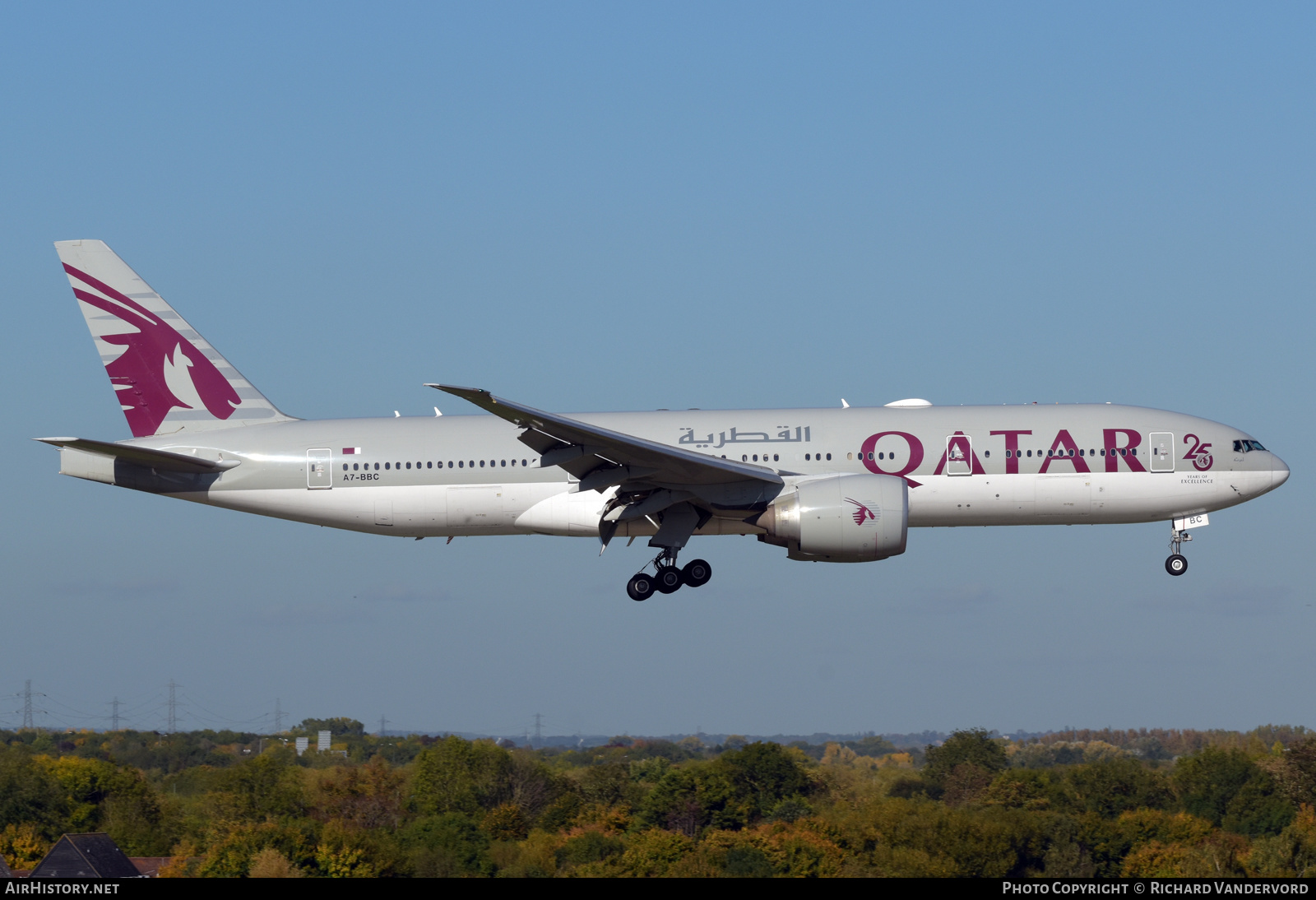 Aircraft Photo of A7-BBC | Boeing 777-2DZ/LR | Qatar Airways | AirHistory.net #508739
