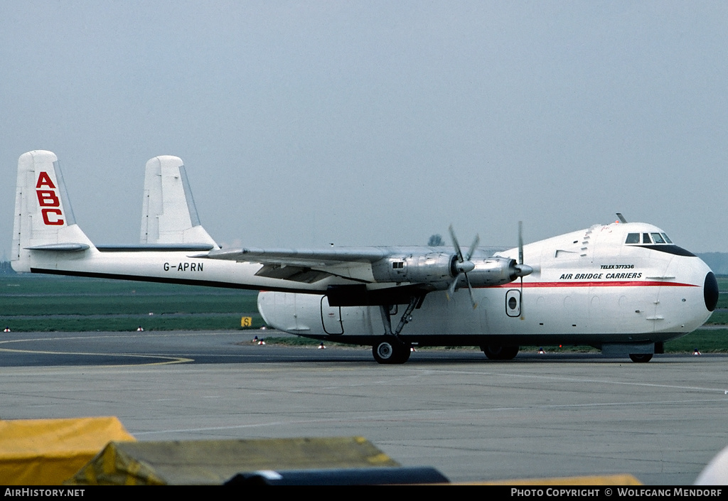 Aircraft Photo of G-APRN | Armstrong Whitworth AW-650 Argosy 102 | Air Bridge Carriers - ABC | AirHistory.net #508765