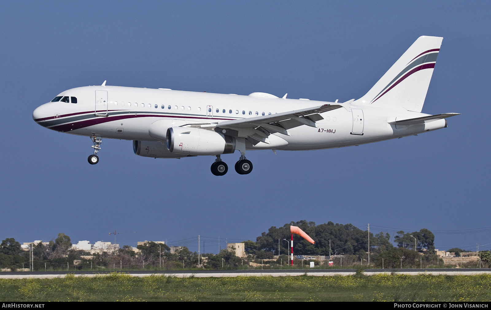 Aircraft Photo of A7-HHJ | Airbus ACJ319 (A319-133/CJ) | AirHistory.net #508850