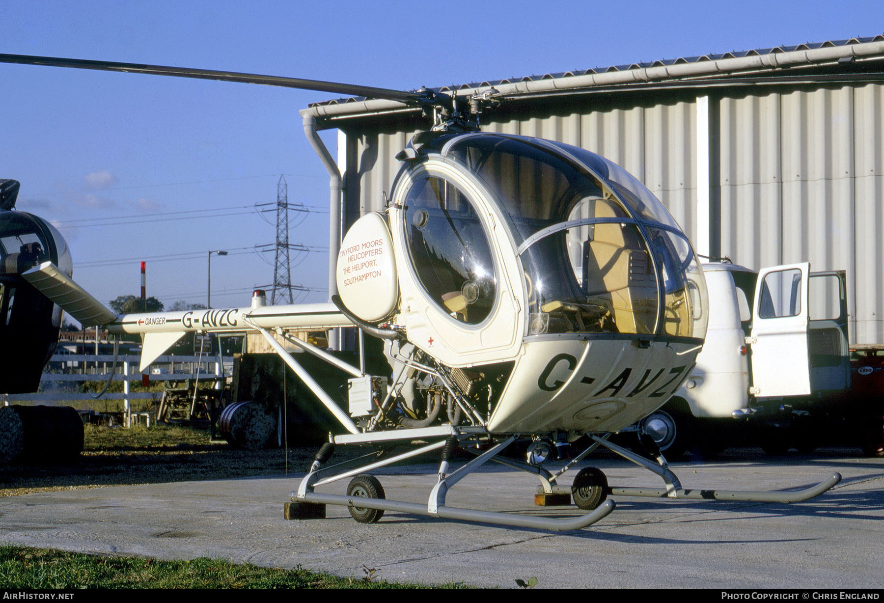 Aircraft Photo of G-AVZC | Hughes 300 (269B) | Twyford Moors Helicopters - TMH | AirHistory.net #508902
