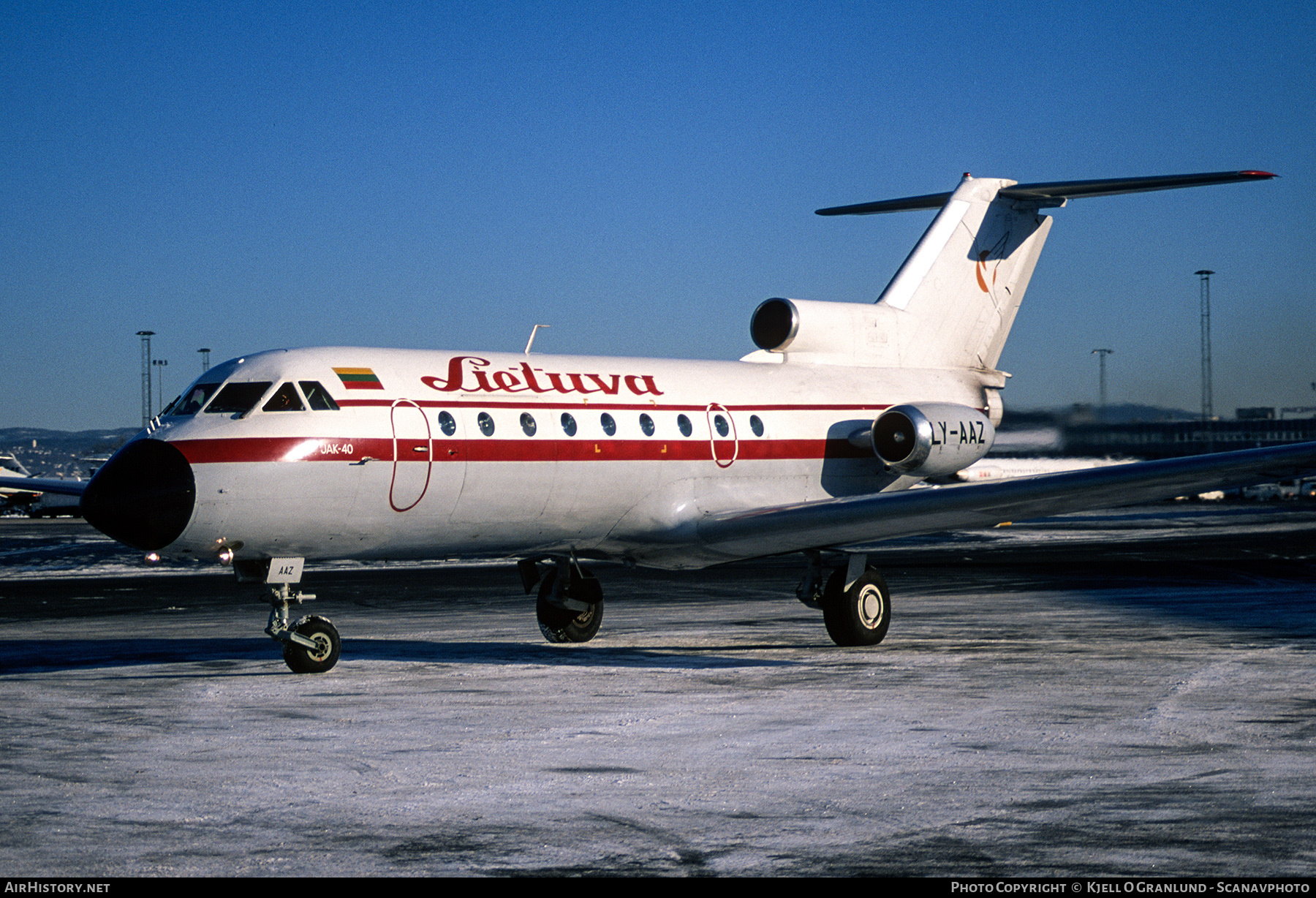 Aircraft Photo of LY-AAZ | Yakovlev Yak-40K | Aviakompanija Lietuva | AirHistory.net #508949