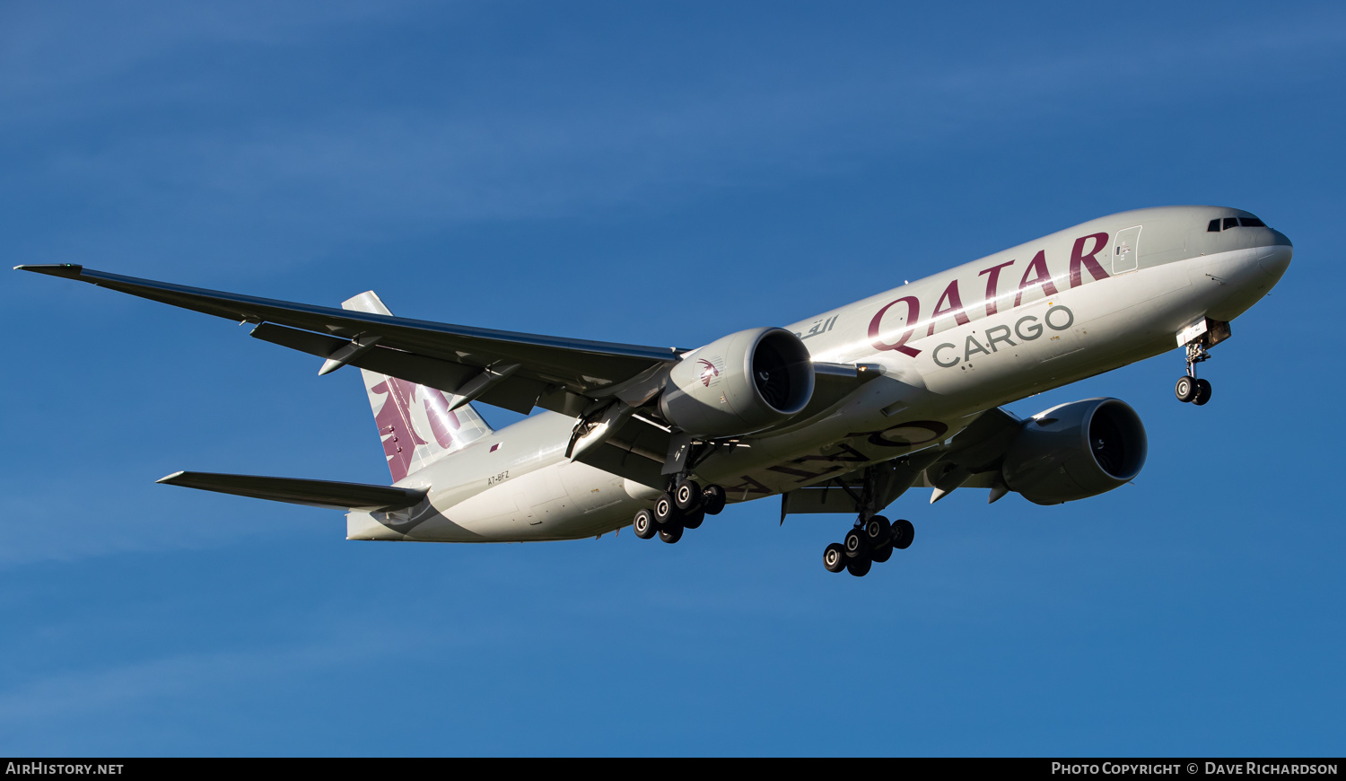 Aircraft Photo of A7-BFZ | Boeing 777-F | Qatar Airways Cargo | AirHistory.net #508956